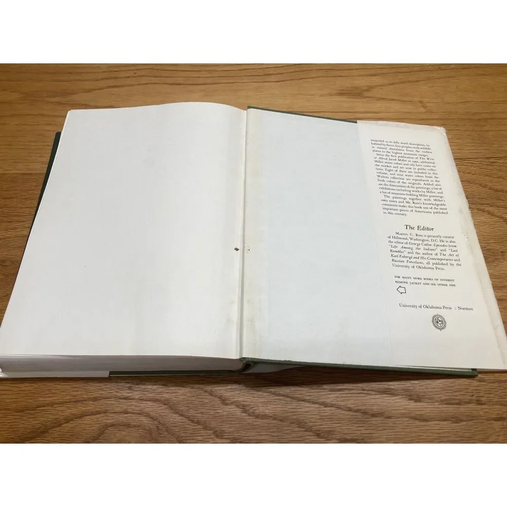 THE WEST OF ALFRED JACOB MILLER‎ By Ross. C. Marvin - Hardcover